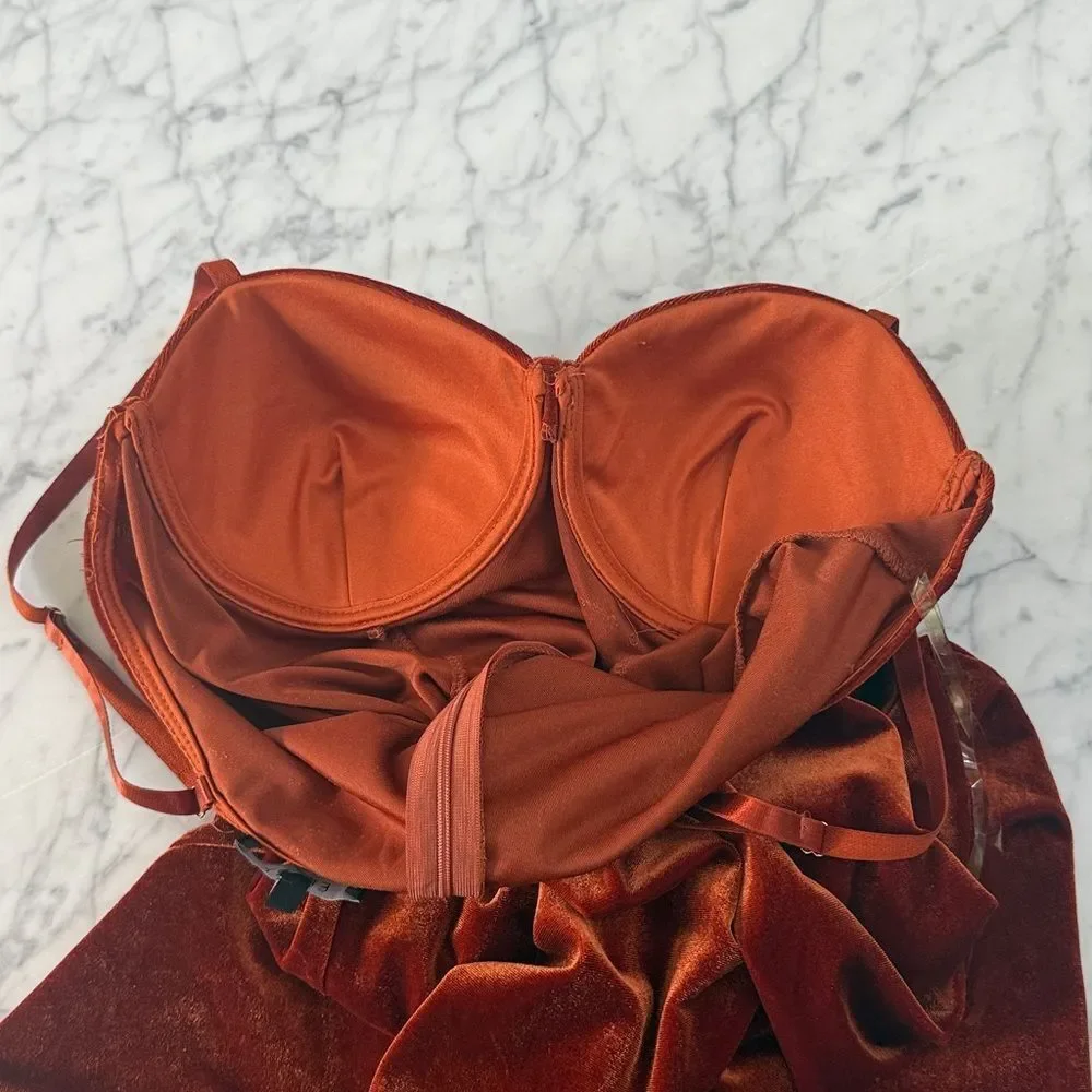 Entry Corset Velvet Sexy Mini Dress Size Large